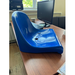 Кресло пластиковое 2 крепления (стадионное, цвет на выбор)