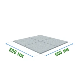 Резиновое покрытие 500x500x20мм, комплект - Pool