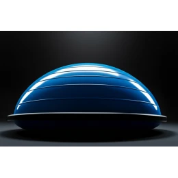 BOSU044-15 Полусфера BOSU гимнастическая, 58см., (синий) в комплекте с эспандером и насосом (B31656)